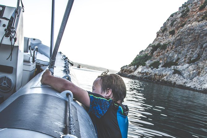 Private boat trip Chania - Thodorou - Lazaretta (price per group-up to 9 people) - Snorkeling gear included: more than a box to tick