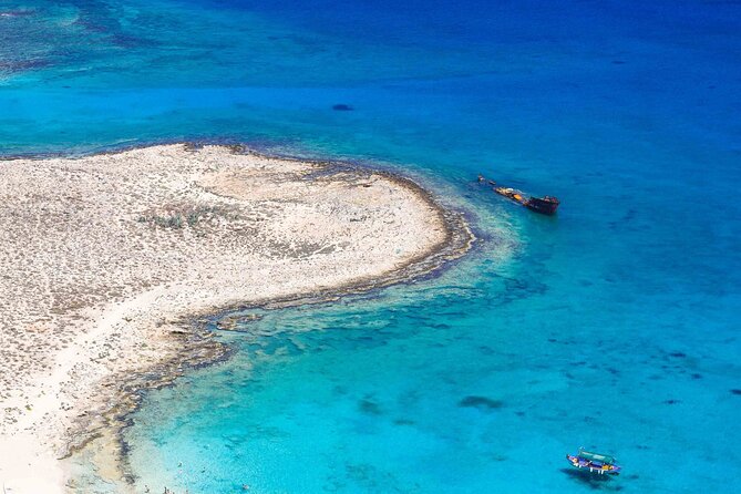 Private Boat Trip to Elafonisi and Balos beach - Elafonisi: pink sand, a handy dock, and island exploring with easy access