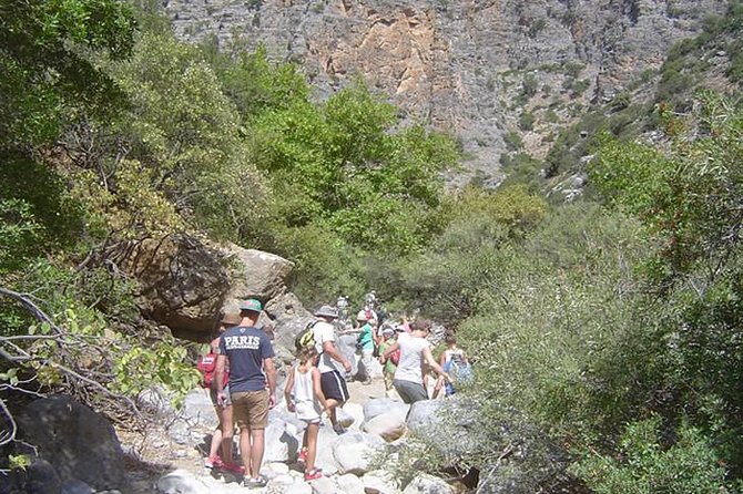 PRIVATE Hiking Walking GORGE nearby Hersonissos CRETE - The gorge hike itself: riverbed walking, rock climbing, and balance