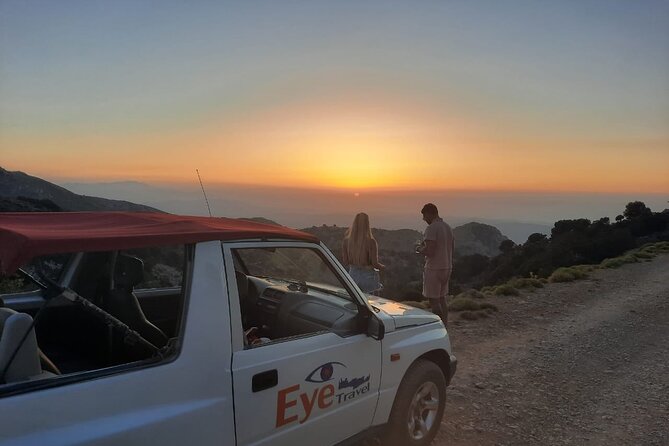 PRIVATE Jeep Safari 4x4 SUNSET (with Dinner) in Mountains CRETE - Pickup, Timing, and What 5 Hours Really Means