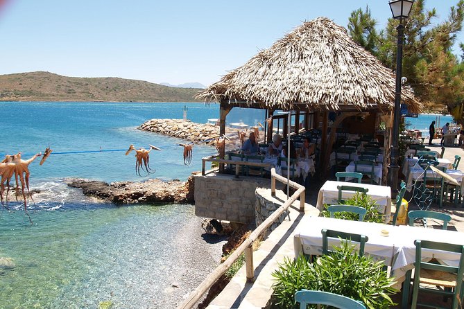 PRIVATE Spinalonga & Agios Nikolaos & Olive Oil Factory CRETE - Mirabello Bay coastline drive: photo stops and passing Elounda
