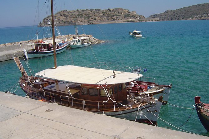 PRIVATE Spinalonga & Agios Nikolaos & Olive Oil Factory CRETE - Plaka harbor and the fisher-boat transfer to Spinalonga