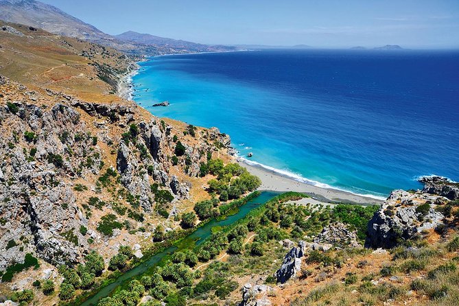Private Tour Rethymno: Spili, Preveli, Kourtaliotiko, Old Town - Preveli Palm Forest and the beach: where you can walk, photo, or swim