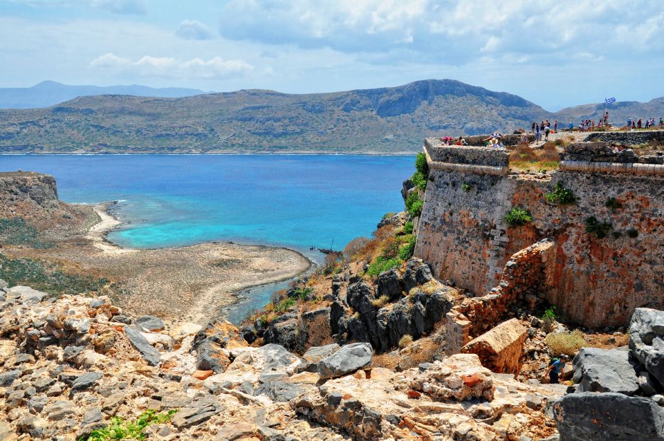 Rethymno: Balos &Gramvousa Day Trip With/Without Boat Ticket - Gramvousa Island: Fortress Views and a Swim Near Agioi Apostoloi
