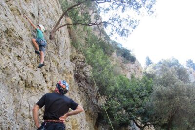 Rock Climbing with a Guide in Chania Therisos Gorge - Meeting in Mournies and starting with a clear game plan