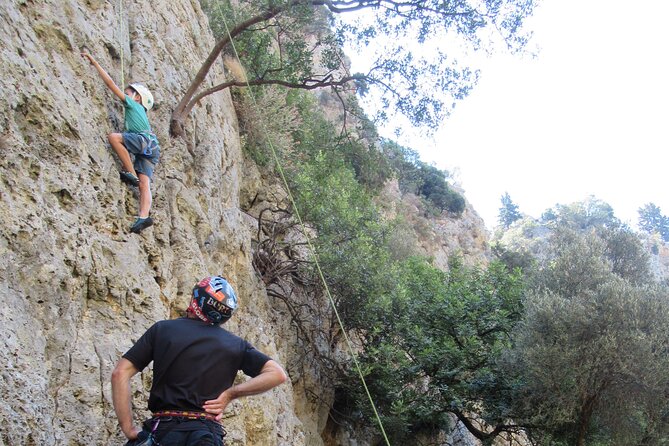 Rock Climbing with a Guide in Chania Therisos Gorge - Meeting in Mournies and starting with a clear game plan