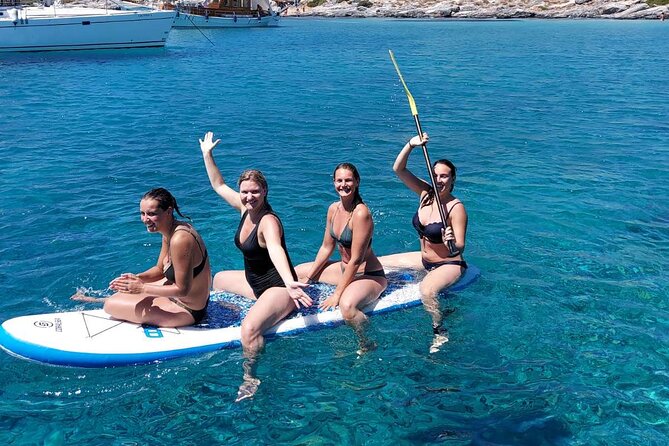 Sailing day to Dia island - Paddle Board Fun: A Bonus When the Water Plays Nice