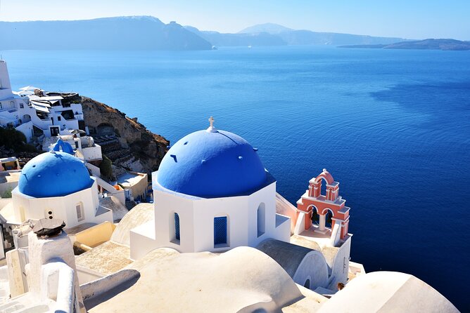 Santorini Full-Day Tour from Heraklion Crete - Profitis Ilias: the 360-degree viewpoint that shows Santorini’s shape