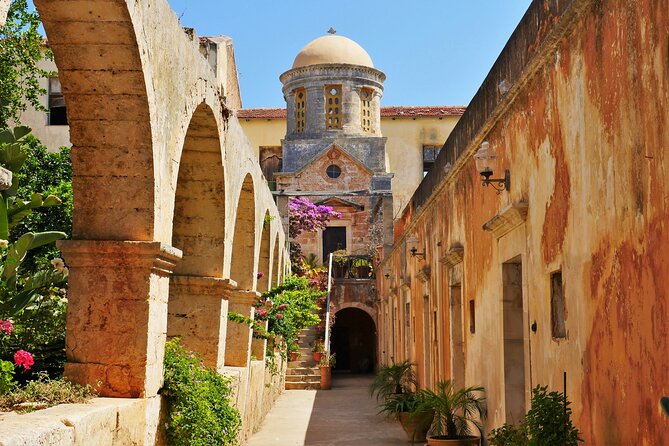 Shore Explore Chania: City Charm, Beach, Monastery & Winetasting - Holy Trinity Monastery (Agia Triada): the wine tasting is the main event