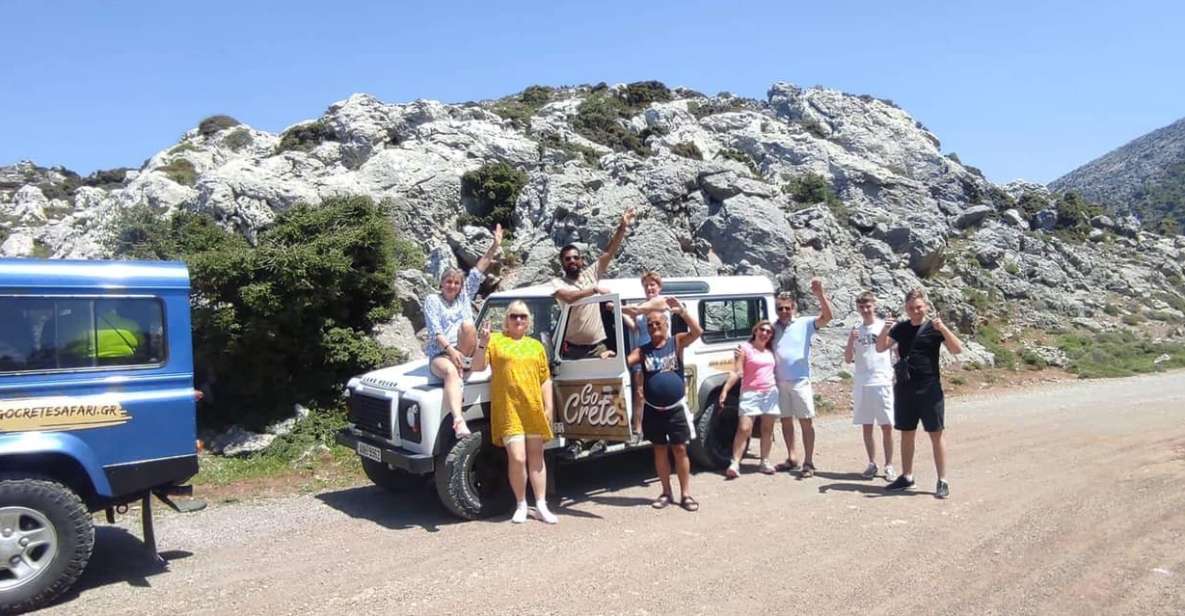 South Crete: Sarakinas Gorge Hike, Swim & Jeep Safari - Sarakinas Gorge hike + brunch: the main event