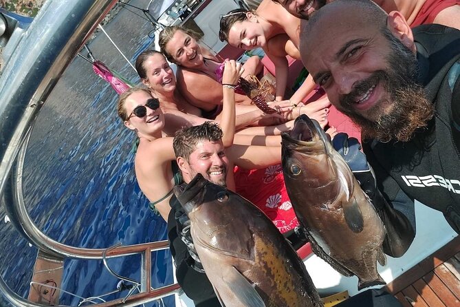 Spearfishing in Chania, Crete (price is per group) - How the Boat Day Works: Onboard Group Size vs Active Spearfishing