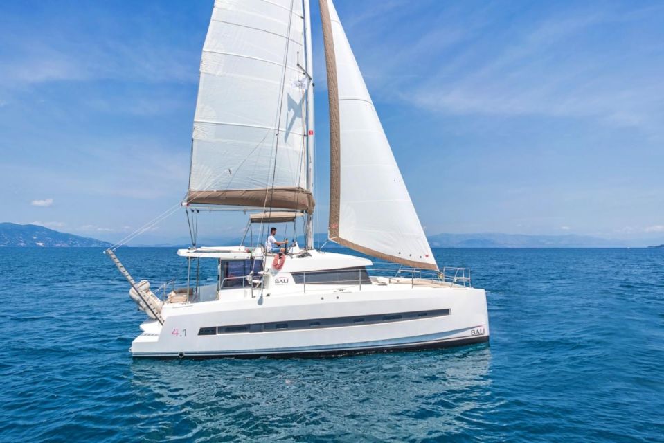 Sunset Cruise from Hersonissos port to St. Georgios bay - Agios Georgios Bay Swim, Snorkel, SUP, and Fishing Fun