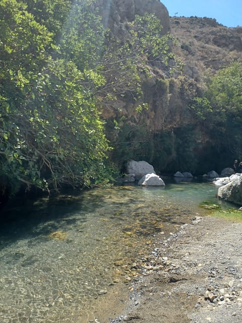 Trip to Kourtaliotiko Gorge and Preveli Beach - Private pacing with pickup and an English-speaking local