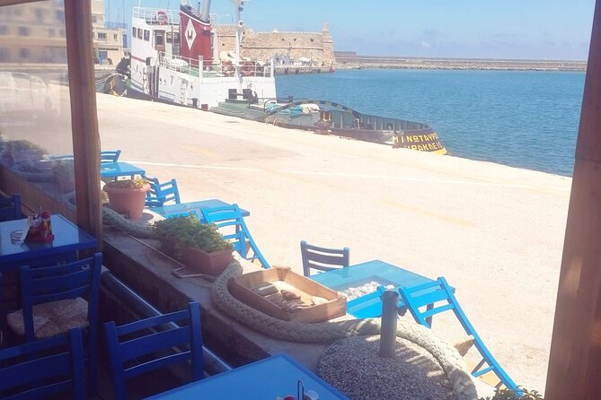 Wine olive and Food of Crete, Heraklion - Lunch by the Port/Marina: Seafood, Quantity, and Wine Pairing